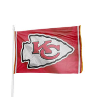 Thumbnail for Red Kansas City Chiefs flag with team logo by Atlantic Flag & Pole Inc.