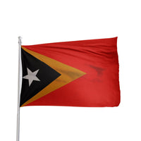 Thumbnail for East Timor 3x5 Ft nylon flag with grommets by Atlantic Flag & Pole Inc., featuring vibrant colors and authentic design.
