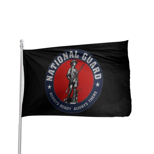 Black National Guard flag with DURAFLIGHT material by Atlantic Flag & Pole Inc.
