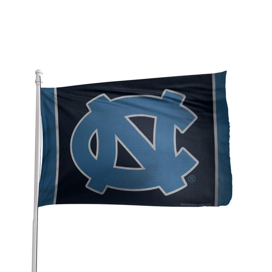 Carolina blue North Carolina Tarheels 3x5 flag, deluxe NCAA licensed design by Atlantic Flag & Pole Inc.