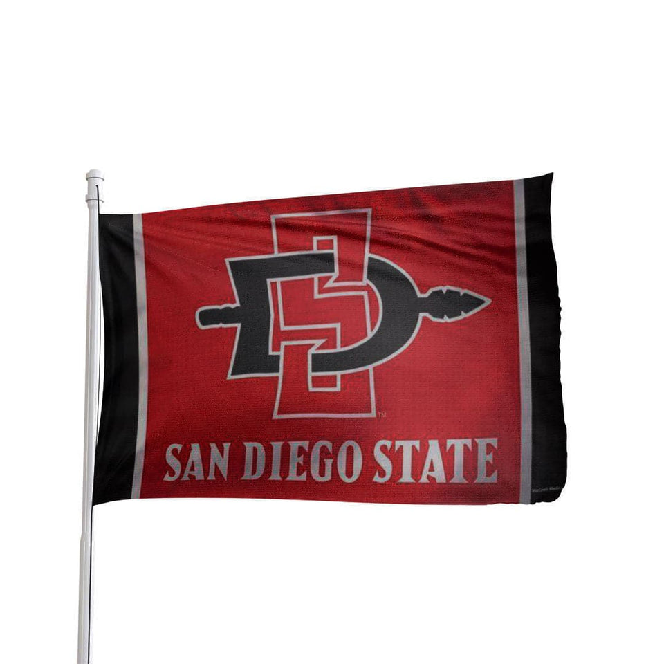 AZ FLAG Tischflagge San Diego – 21x14 Cm Kleine Tischfahne Aus Polyester Mit Schwarzem Kunststoff-Sockel