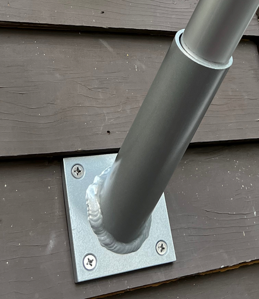 Black bronze outrigger attachment from Atlantic Flagpole, designed for durable, secure mounting.