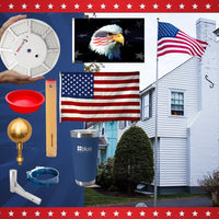 Thumbnail for Atlantic Flagpole Skips Starter Camping Bundle with 15ft black bronze flagpole and US flag