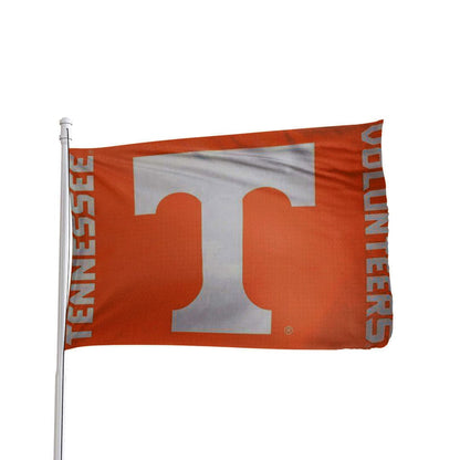 Orange and white Tennessee Volunteers 3x5 team flag by Atlantic Flag & Pole Inc. with color-fast fabric