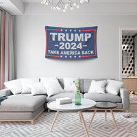 Thumbnail for Trump 2024 Take America Back Flag 3' x 5' Size