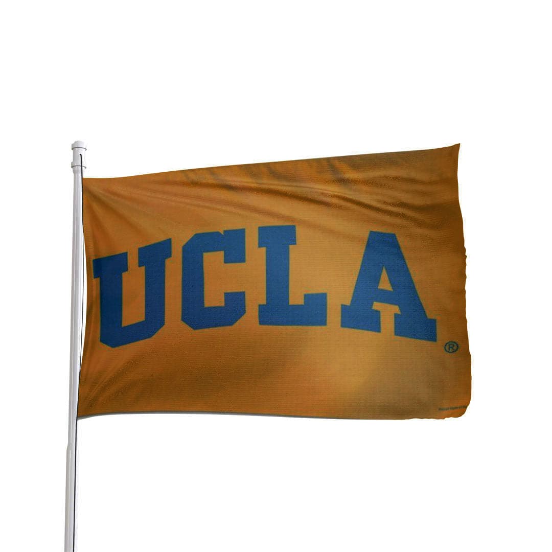 UCLA Bruins 3x5 flag in blue and gold, made of durable polyester, officially licensed by NCAA, by Atlantic Flag & Pole Inc.