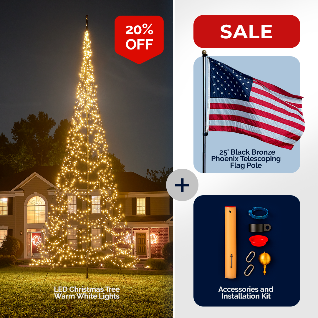 Phoenix Flag Pole Christmas Tree Kit