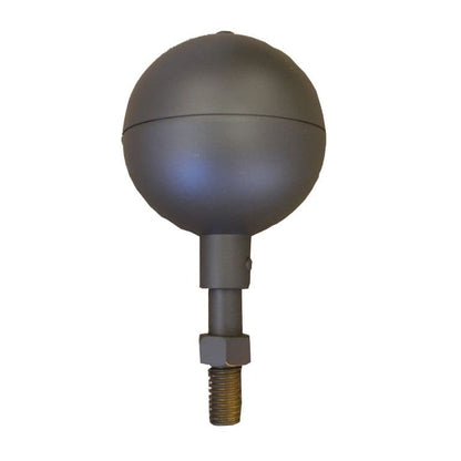 Aluminum black bronze flagpole ball topper available in 3 inch and 4 inch sizes