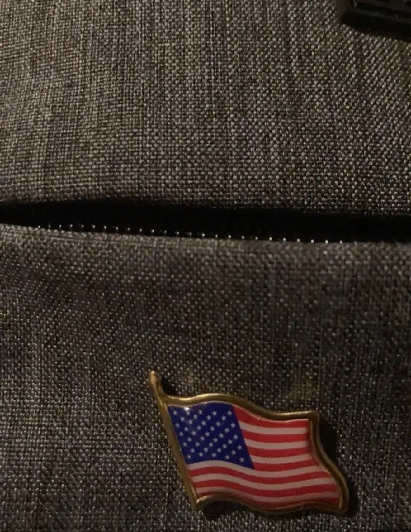 American Flag Lapel Pin - gold USA flag pin collection