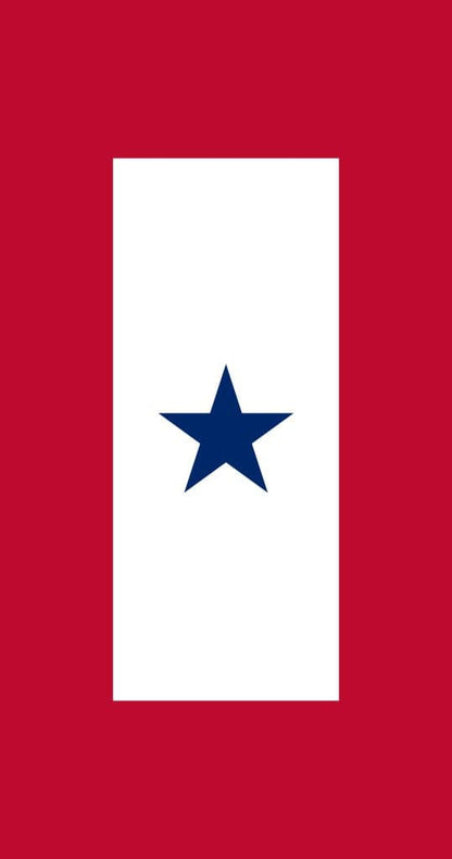 Service Star Banner With Cord And Tassel American Made Flag Blue Star Service Flags In Us Military