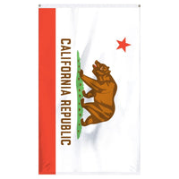 Thumbnail for California State Flag 3x5 in durable nylon, featuring the bear and star design with brass grommets by Atlantic Flag & Pole I