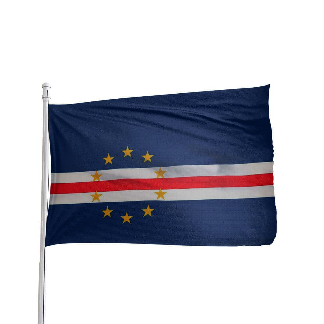 Cape Verde Flag - 3x5 Ft Outdoor Nylon with Brass Grommets