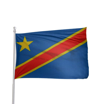 The Democratic Republic of the Congo (DRC) Flag