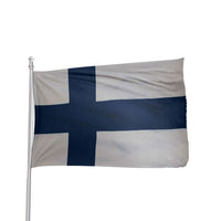 Thumbnail for Finland flag 3x5 ft in nylon with brass grommets and canvas heading by Atlantic Flag & Pole Inc.