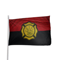 Thumbnail for 3x5 durable nylon Fallen Firefighter Remembrance Flag with brass grommets by Atlantic Flag & Pole Inc.
