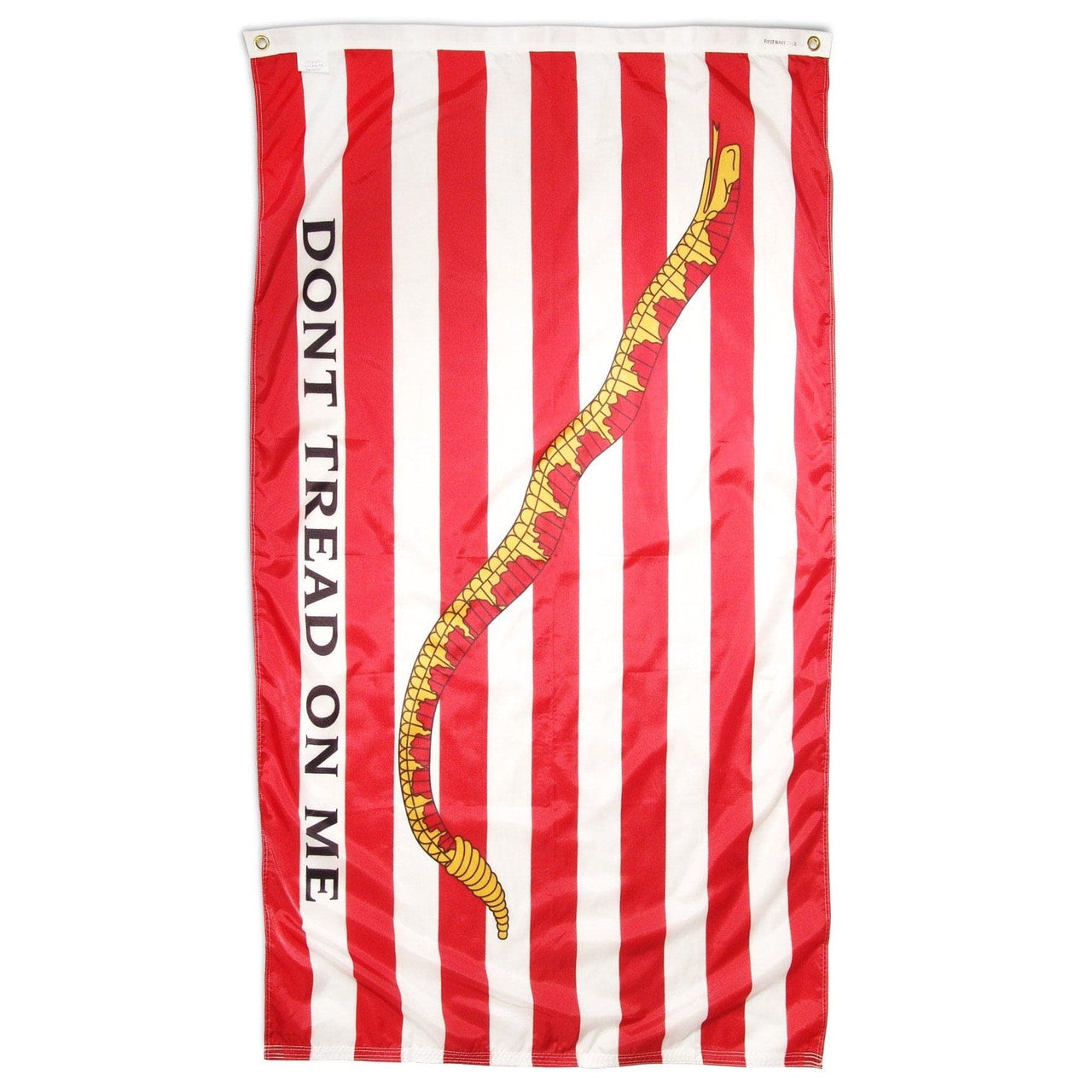 First Navy Jack Flag - Don't Tread on Me - 13 Red White Stripes