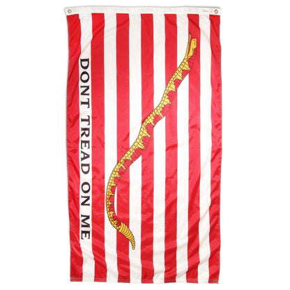 1st Navy Jack flag featuring a rattlesnake and 13 stripes, by Atlantic Flag & Pole Inc.