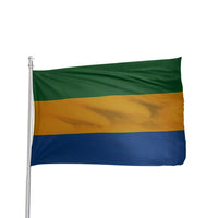 Thumbnail for Gabon flag 3x5 feet in 100% nylon with brass grommets and canvas heading by Atlantic Flag & Pole Inc.