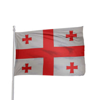 Thumbnail for Georgia Republic UN Flag, 3x5 nylon design with brass grommets, outdoor use by Atlantic Flag & Pole Inc.