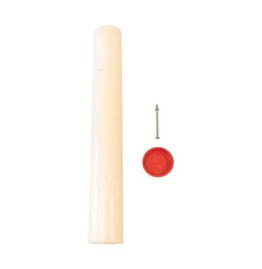 ABS ground sleeve for telescoping flagpole, suitable for 2.5\" or 3\" diameter poles, by Atlantic Flag & Pole Inc.