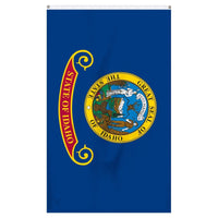 Thumbnail for Idaho state flag featuring the state seal on a blue background by Atlantic Flag & Pole Inc.