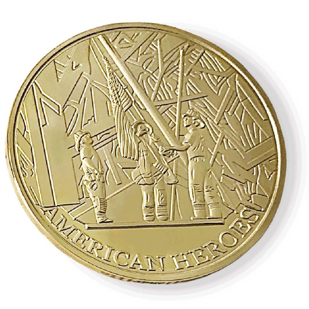 9/11 Commemorative Coin - 24k Gold Plated Memorial Token