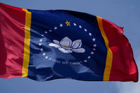 Thumbnail for Mississippi state flag in vibrant colors, made in the USA by Atlantic Flagpole