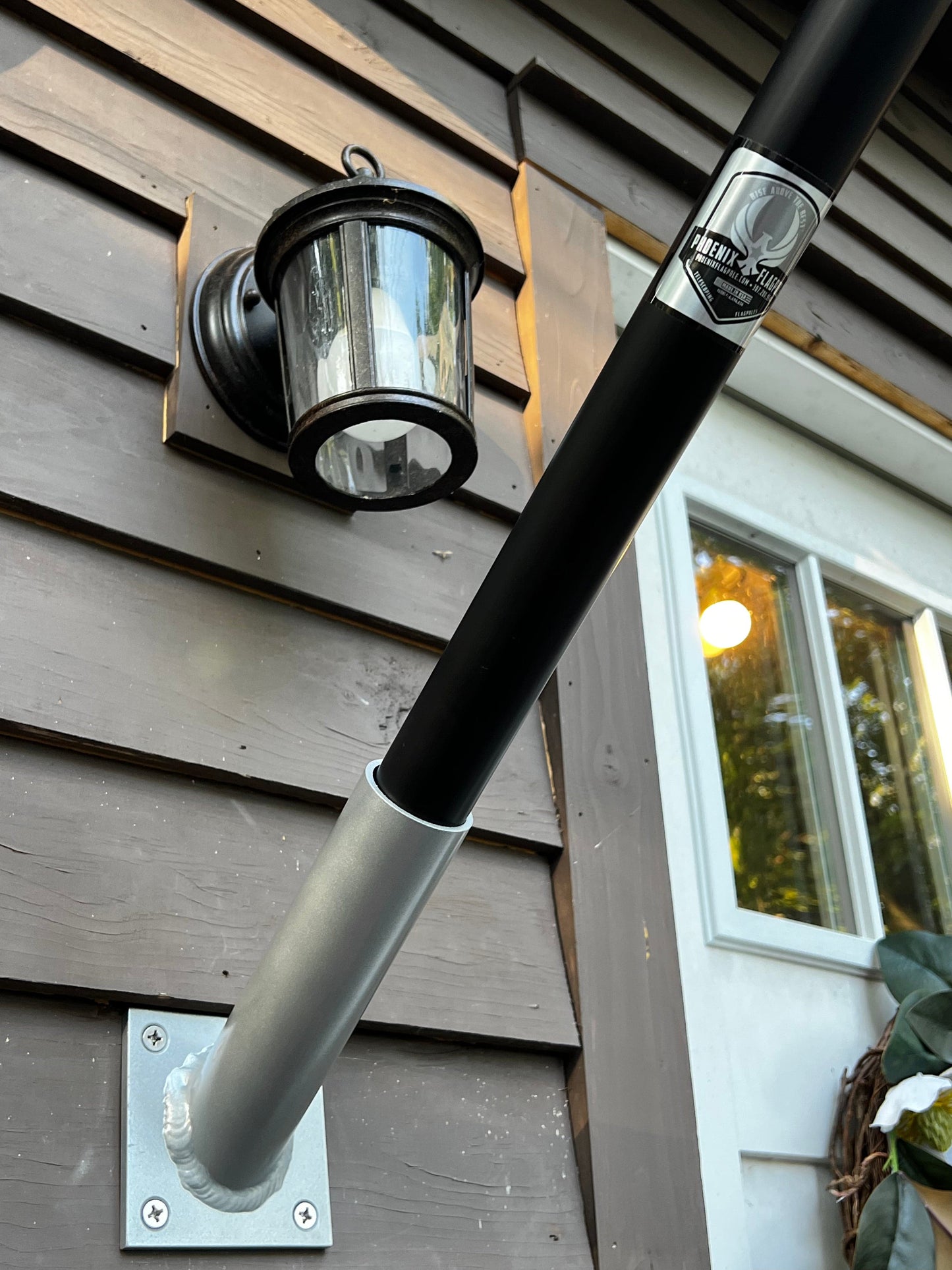 Phoenix 6FT Commercial Aluminum Outrigger Flag Pole Set USA Flag