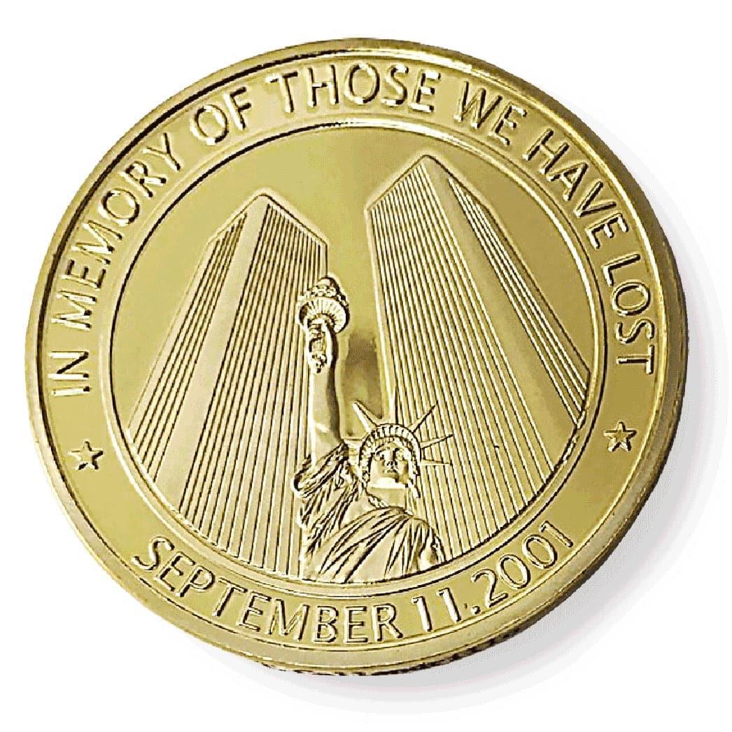 9/11 Commemorative Coin - 24k Gold Plated Memorial Token