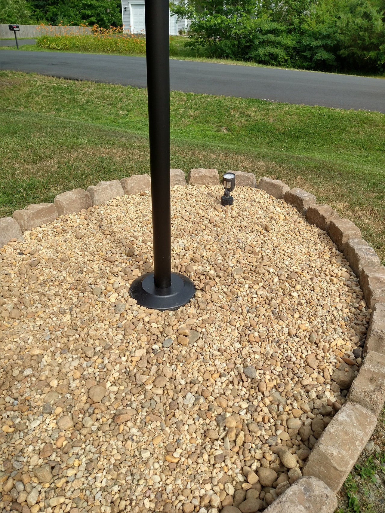 Black bronze anodized aluminum flash collar for 2.5-inch flagpole base by Atlantic Flag & Pole Inc.