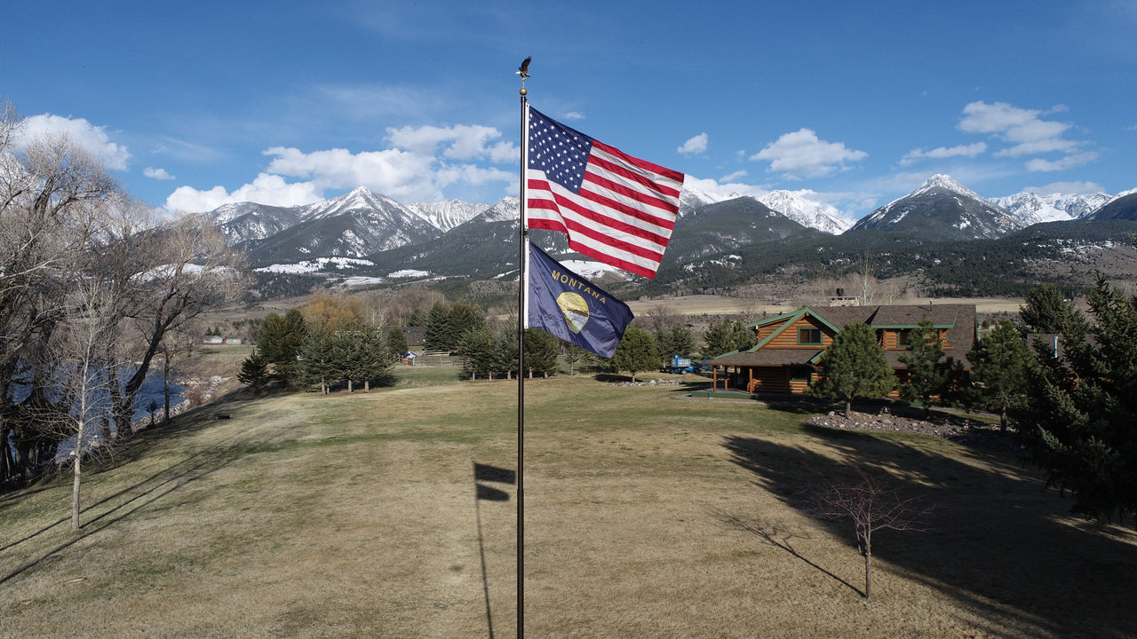 Nylon Large American Flag