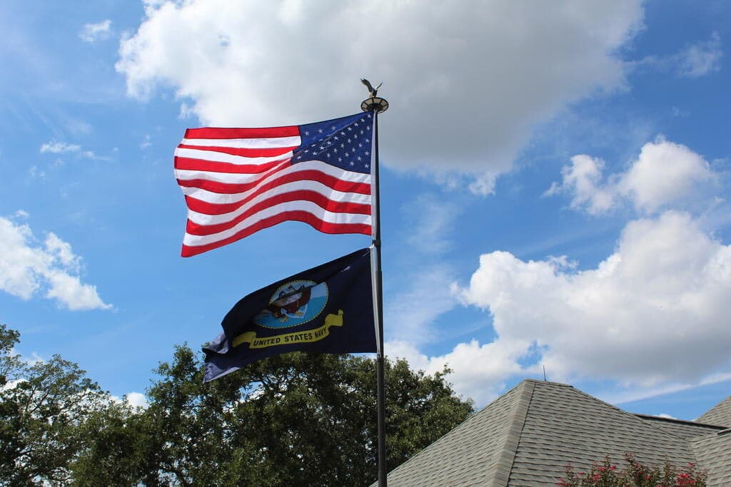 Nylon Large American Flag