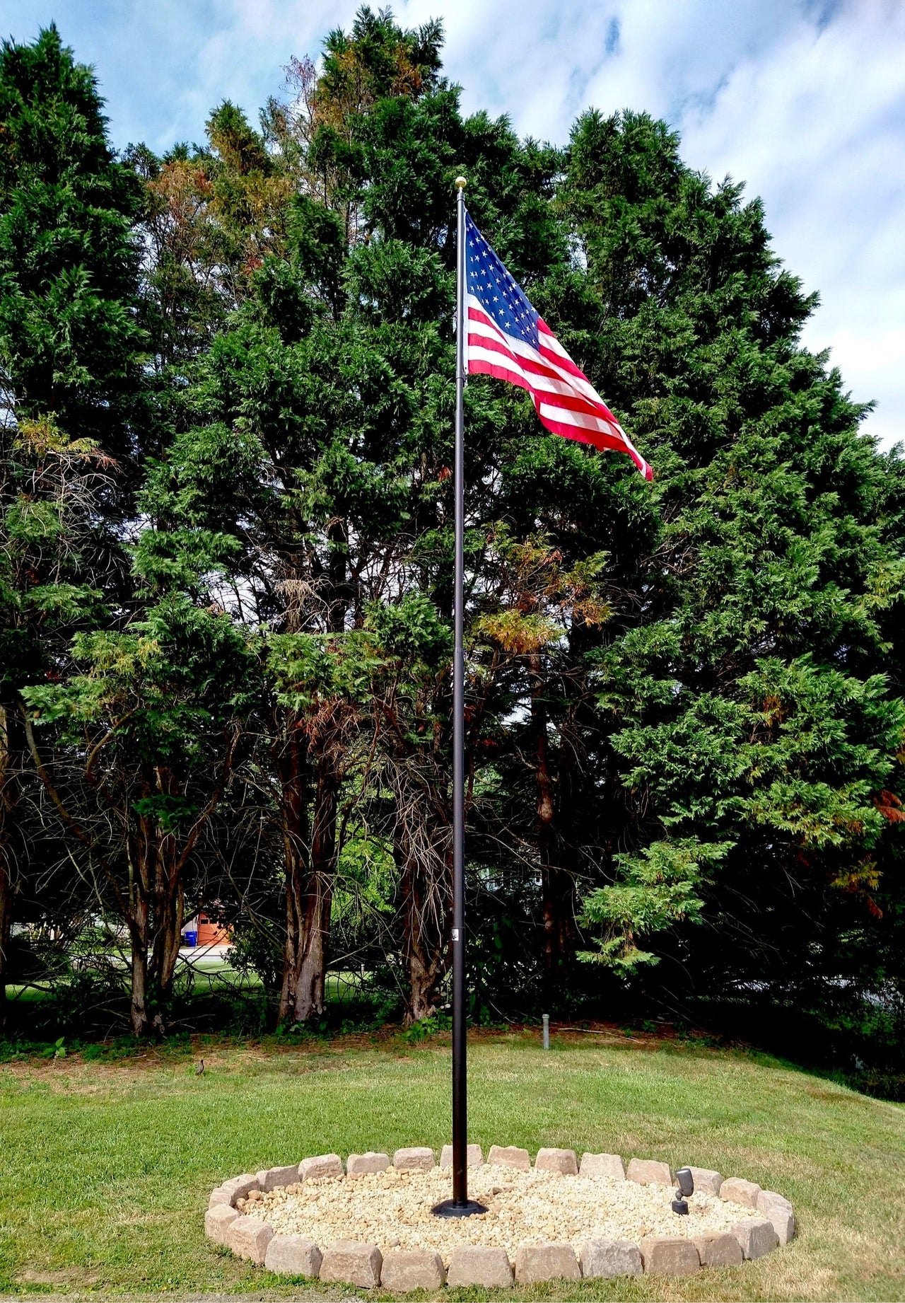 Black Bronze Anodized Aluminum Flash Collar - 2.5" Flagpole Base