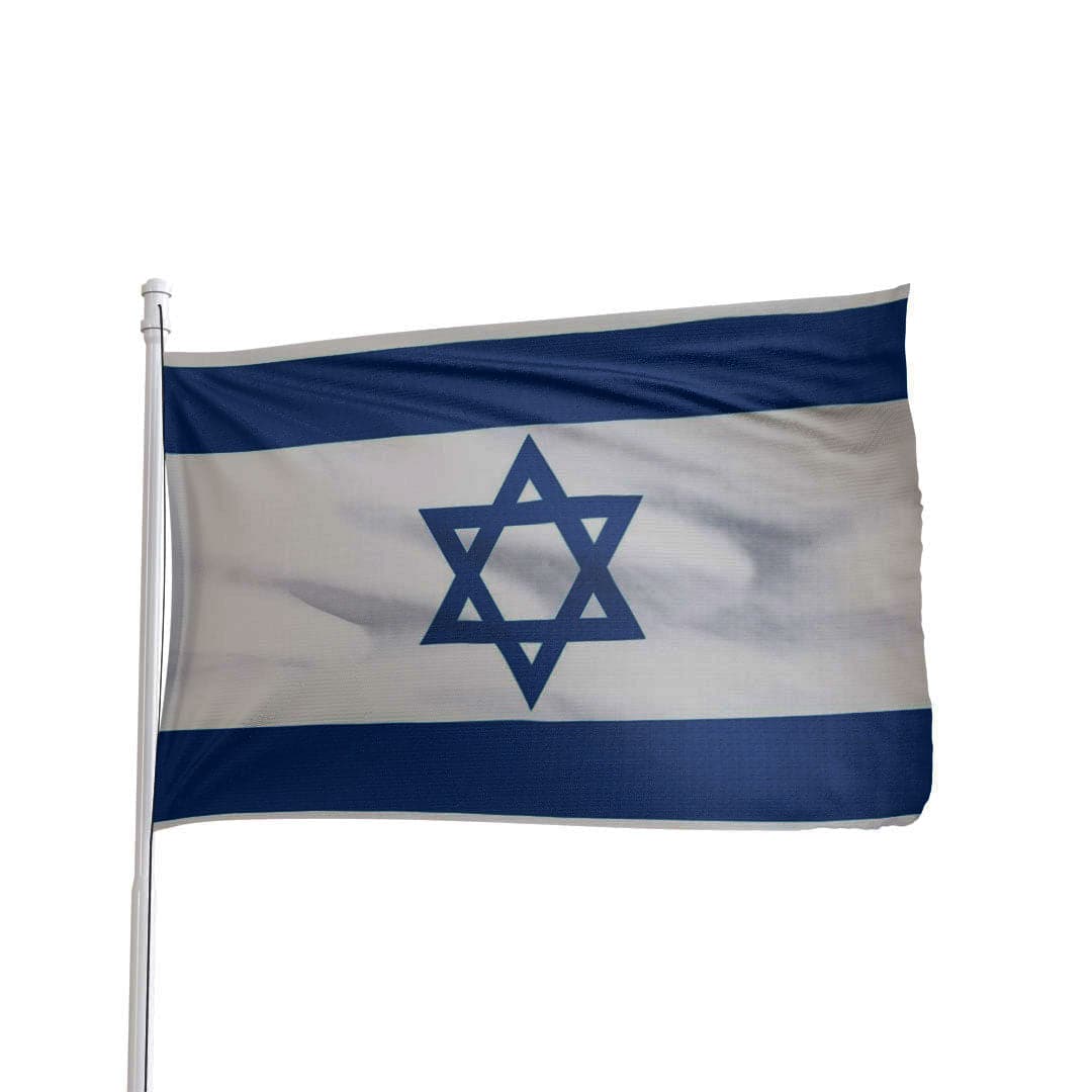 4x6 Israel flag featuring blue and white Star of David design by Atlantic Flag & Pole Inc.