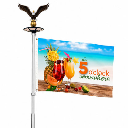 It's 5 O'Clock Somewhere Flag - Atlantic Flagpole