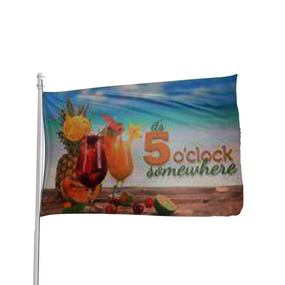 It's 5 O'Clock Somewhere Flag - Atlantic Flagpole