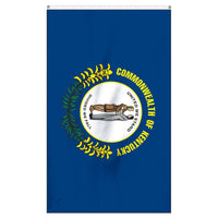 Thumbnail for Kentucky state flag featuring blue background and state seal, made by Atlantic Flag & Pole Inc.