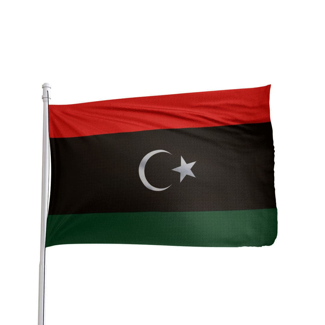 3x5 ft nylon Kingdom of Libya flag with brass grommets by Atlantic Flag & Pole Inc.