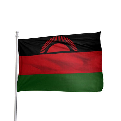 Malawi flag 3x5 ft made of 100% nylon with brass grommets by Atlantic Flag & Pole Inc.
