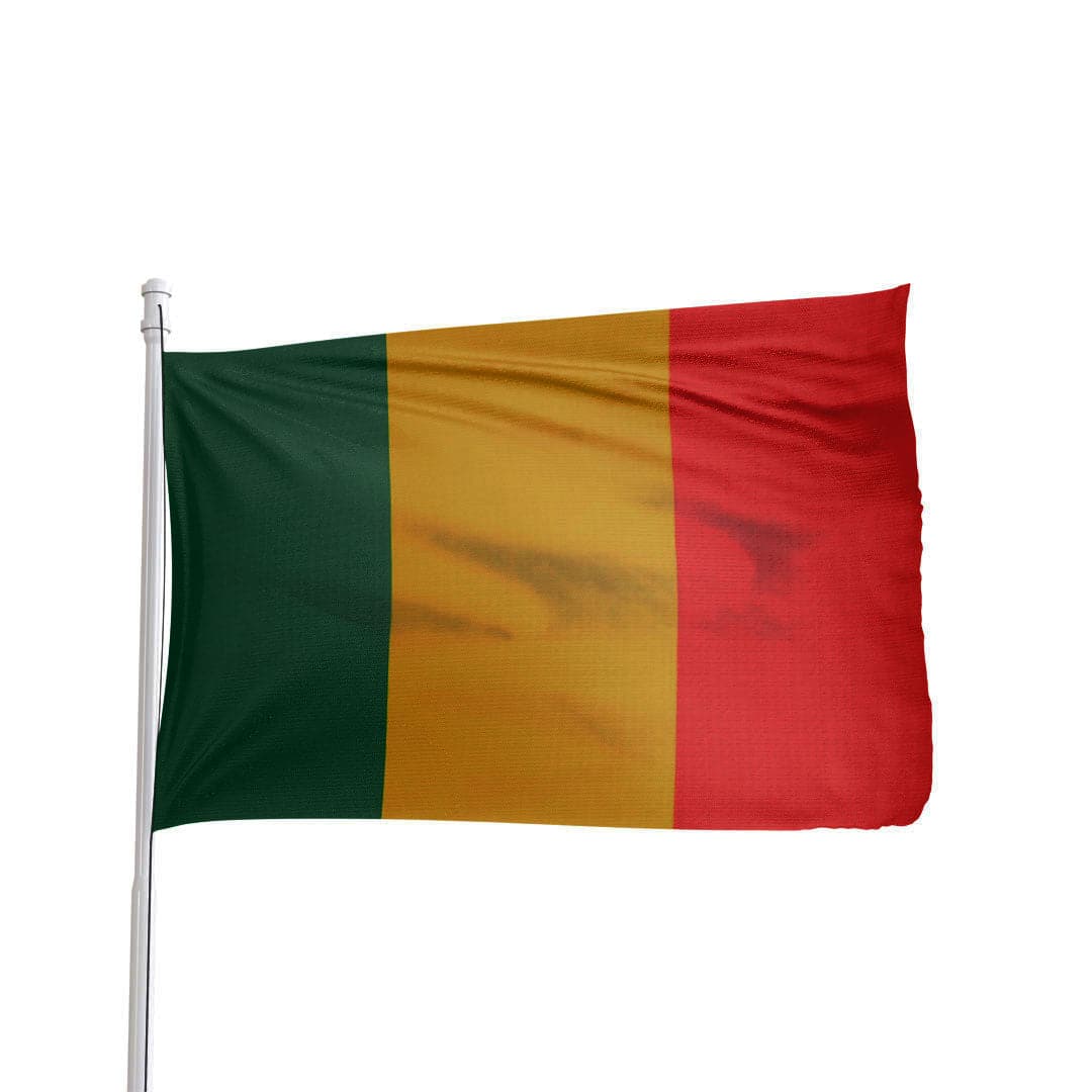 Mali flag 3x5 ft made of 100% nylon with brass grommets by Atlantic Flag & Pole Inc.