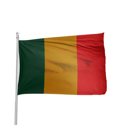Mali flag 3x5 ft made of 100% nylon with brass grommets by Atlantic Flag & Pole Inc.