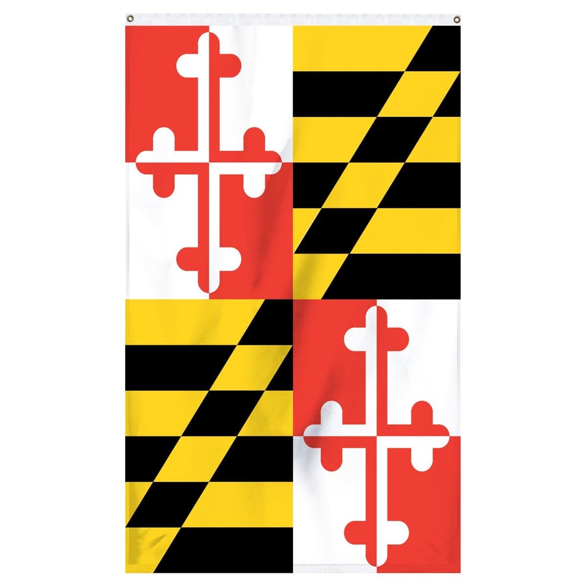 Maryland State Flag with bold colors, crafted by Atlantic Flag & Pole Inc.