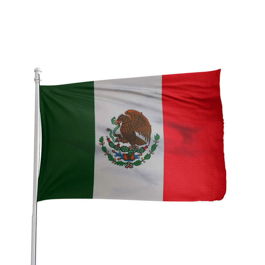 Mexico Flag 3x5 Ft - 100% Nylon Mexican National Flag
