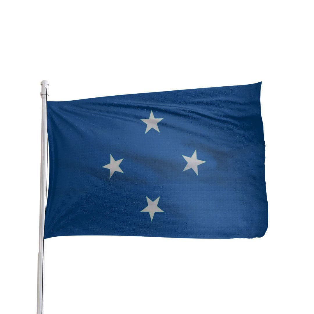 Micronesia 3x5 ft nylon flag with brass grommets and canvas heading by Atlantic Flag & Pole Inc.