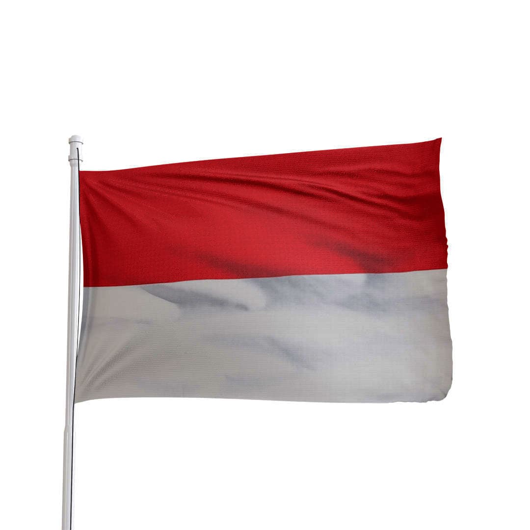 Monaco flag 3x5 ft in 100% nylon with brass grommets by Atlantic Flag & Pole Inc.