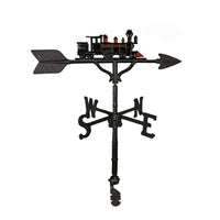 Thumbnail for 32-inch black aluminum train weathervane by Montague Metal Products, featuring an Americana design.
