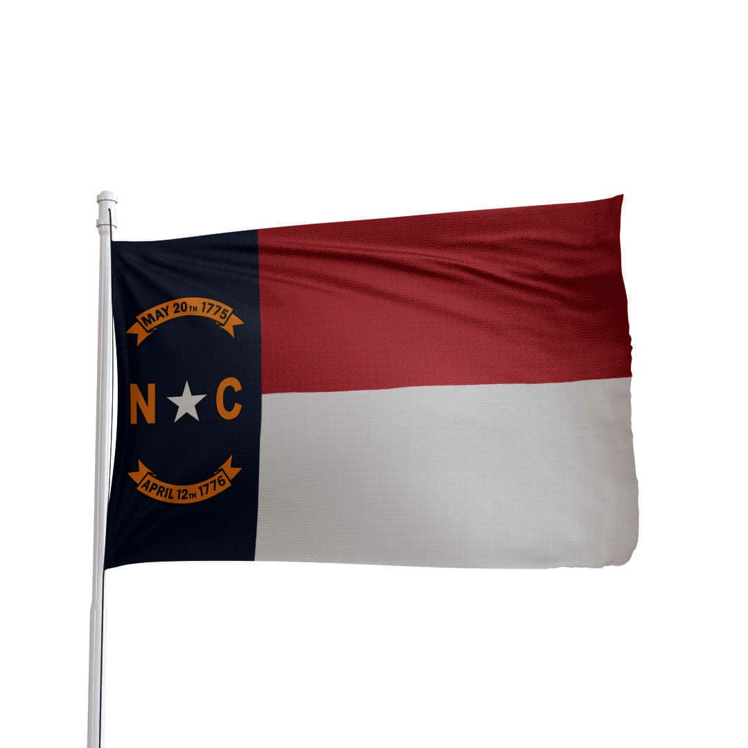 North Carolina State Flag by Atlantic Flag & Pole Inc., featuring vibrant colors and durable fabric.
