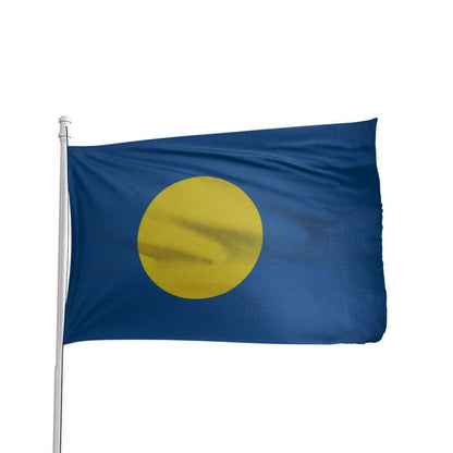 Palau Flag 3x5 Ft - 100% Nylon International Flag with Brass Grommets
