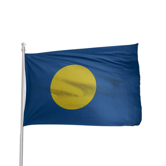 Palau Flag 3x5 Ft - 100% Nylon International Flag with Brass Grommets