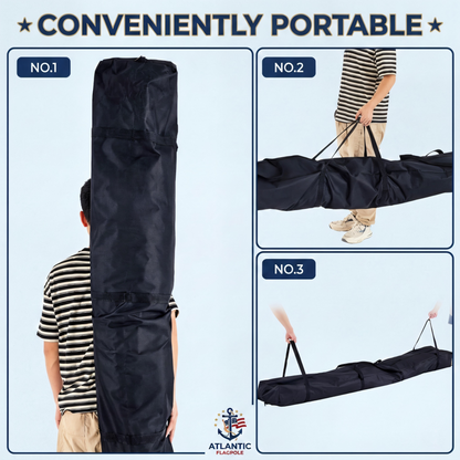 Phoenix Telescoping Flagpole Carrying Case & Heavy-Duty Storage Bag